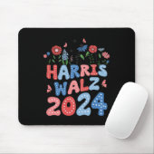 Tapis De Souris Kamala Harris Tim Walz (Avec souris)