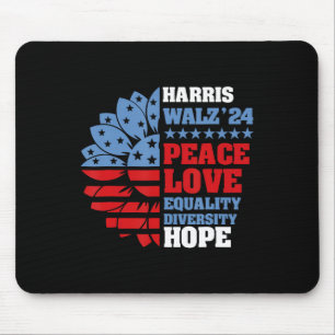 Tapis De Souris Kamala Harris Tim Walz 2024 Lgbt de Paix Harris Wa