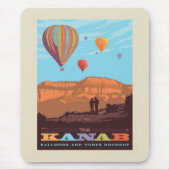 Tapis De Souris Kanab, Utah | Ballons Et Roundup De Tunes (Devant)