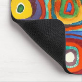 Tapis De Souris Kandinsky - Carrés aux cercles concentrés (Coin)