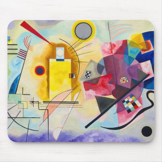 Tapis De Souris Kandinsky jaune-rouge-bleu (Devant)
