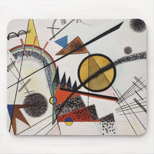 Tapis De Souris Kandinsky peinture Abstraite Maître d'Art Moderne (Devant)