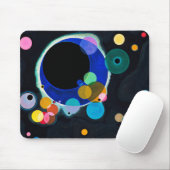 Tapis De Souris Kandinsky Plusieurs cercles Abstraits (Avec souris)