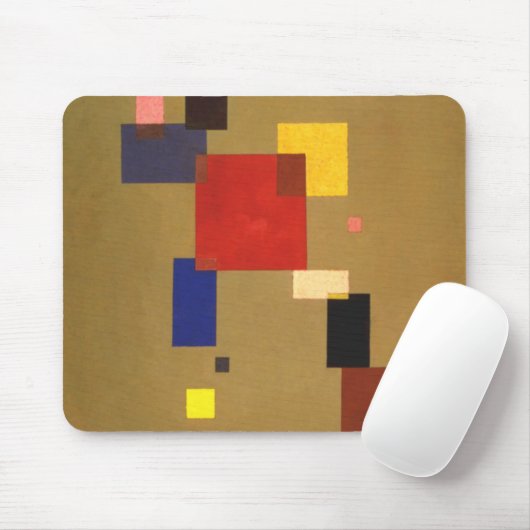 Tapis De Souris Kandinsky Treize Rectangles peinture Abstraite (Avec souris)