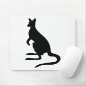 Tapis De Souris Kangaroo Silhouette (Avec souris)