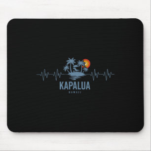 Tapis De Souris Kapalua Y Hawaii Vintage 80s Coucher de soleil Bat