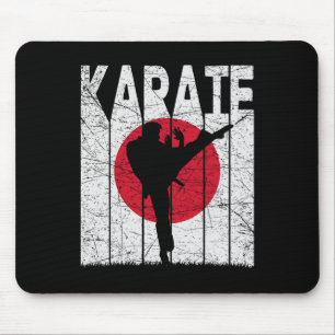 Tapis De Souris Karaté Arts Martiaux Vintages Retro Karate Japonai
