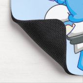 Tapis De Souris Karaté bleu d'éléphant de Lil (Coin)