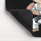 Tapis De Souris Karate Bunny Arts Martiaux Rabbit Drôle Pour Les E (Coin)