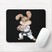 Tapis De Souris Karate Bunny Arts Martiaux Rabbit Drôle Pour Les E (Avec souris)