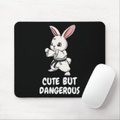 Tapis De Souris Karate Bunny Mignonne Mais Dangereux Funky Martial (Avec souris)
