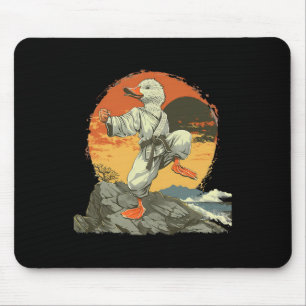 Tapis De Souris Karate Canard Kickboxing Jiu-jitsu Coucher de sole