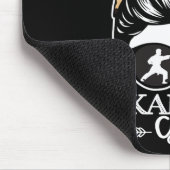 Tapis De Souris Karate Gigi Chignon Décoiffé Drôle de Combattant d (Coin)