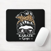 Tapis De Souris Karate Gigi Chignon Décoiffé Drôle de Combattant d (Avec souris)