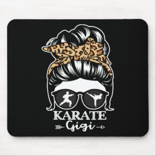 Tapis De Souris Karate Gigi Chignon Décoiffé Drôle de Combattant d