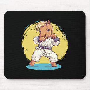 Tapis De Souris Karate Horse Fighter Martial Arts Fun