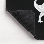 Tapis De Souris Karate Karatesaurus Rex Dinosaur Funny Martial Art (Coin)