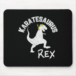 Tapis De Souris Karate Karatesaurus Rex Dinosaure Drôle d'Art Mart