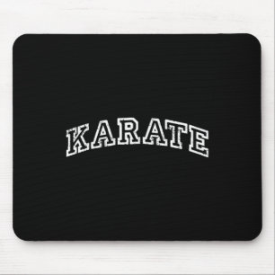 Tapis De Souris Karate Minimaliste Vintage Inspiré Rétro Varsity S