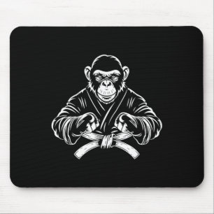 Tapis De Souris Karate Monkey Dessin Kickboxing Jiu-jitsu Mixed ma