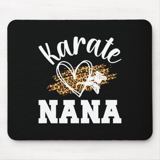 Tapis De Souris Karate Nana Leopard Karate Nana Grandma 1 (Devant)