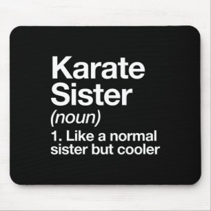 Tapis De Souris Karate Sister Définition Funny Sports Martial Arts