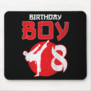 Tapis De Souris Karate Taekwondo 8 Ans Anniversaire Arts Martiaux