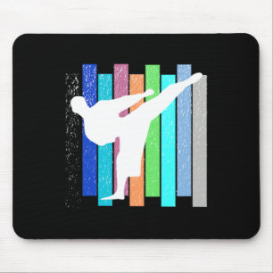 Tapis De Souris Karaté vintage Judo Kickboxing Lutte Hommes Femmes