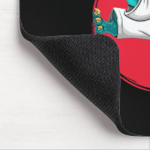 Tapis De Souris Karatesaurus Funny Karate Dinosaur  (Coin)