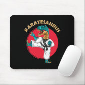 Tapis De Souris Karatesaurus Funny Karate Dinosaur  (Avec souris)
