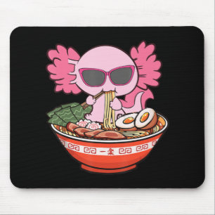 Tapis De Souris Kawaii Axolotl Manger Ramen nouilles Anime Girls T