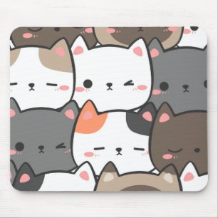 Tapis De Souris Kawaii Chat Pad - Décor De Bureau