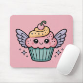 Tapis De Souris Kawaii Cupcake (Avec souris)