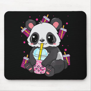 Tapis De Souris Kawaii Cute Anime Panda Boba Buble Tea Otaku Homme