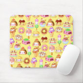 Tapis De Souris Kawaii Dessert Friends Mousepad (Avec souris)