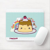 Tapis De Souris Kawaii Flan (Avec souris)