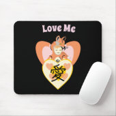 Tapis De Souris Kawaii Foxy Cosplay Love Heart (Avec souris)