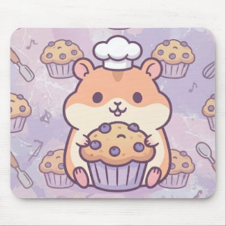 Tapis De Souris Kawaii Hamster Muffin Mouse Pad