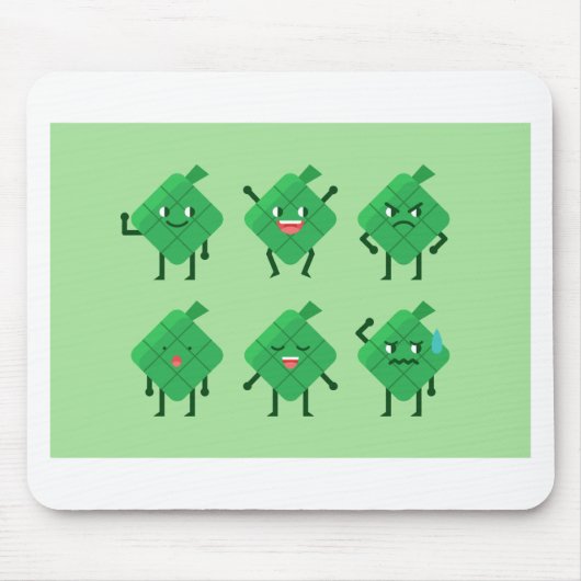 Tapis De Souris kawaii Ketupat (Devant)