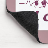Tapis De Souris Kawaii Love Unicorn Heartbeat (Coin)