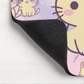 Tapis De Souris Kawaii Pastel Cat with Pancakes Pattern Mouse Pad (Coin)
