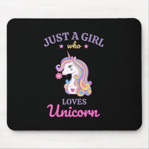 Tapis De Souris Kawaii Rainbow Unicorn magique coloré