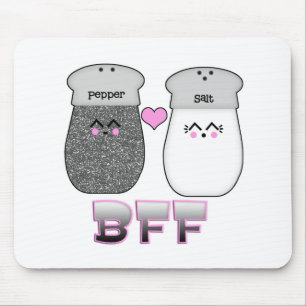 Tapis De Souris Kawaii Sel et Poivre BFF