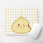 Tapis De Souris Kawaii "SioPao" Meatbun Bitemark (Avec souris)
