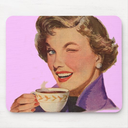 Tapis De Souris Kay aime le café (Devant)