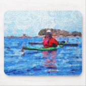 Tapis De Souris Kayak en Alaska Barenoff Islands Peinture (Devant)