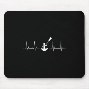 Tapis De Souris Kayakiste électrocardiogramme battement de coeur p
