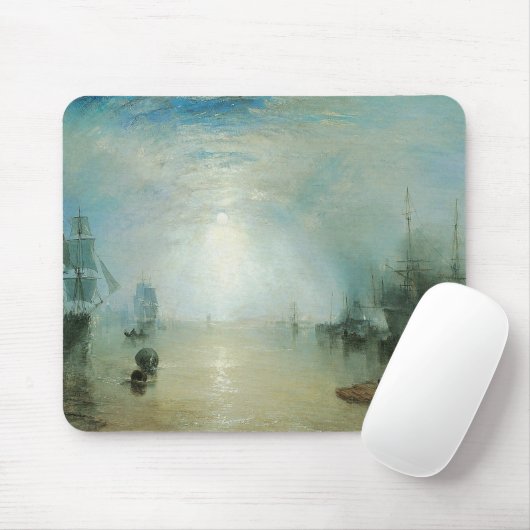 Tapis De Souris Keelmen Height Coals, Lune par Joseph Turner (Avec souris)