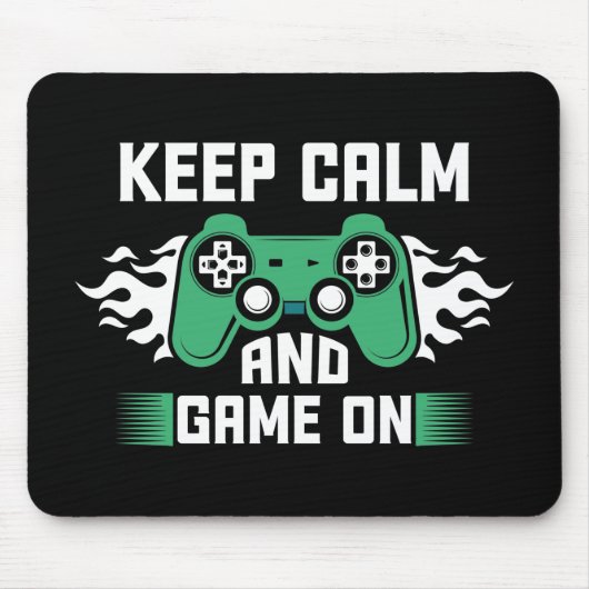 Tapis De Souris Keep Calm and Game (Devant)