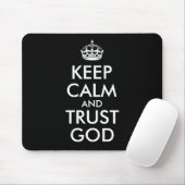 TAPIS DE SOURIS KEEP CALM AND TRUST GOD (Avec souris)